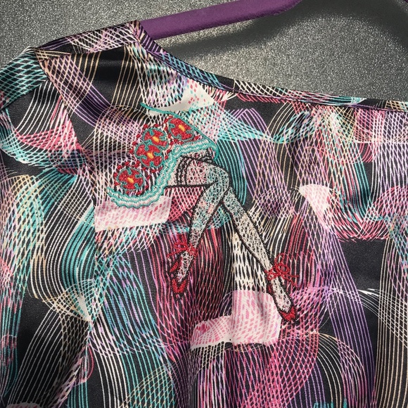 Laura Lees Top Shop UK Multicolor Skulls Tunic Dress Embroidery Dress S - Picture 5 of 5